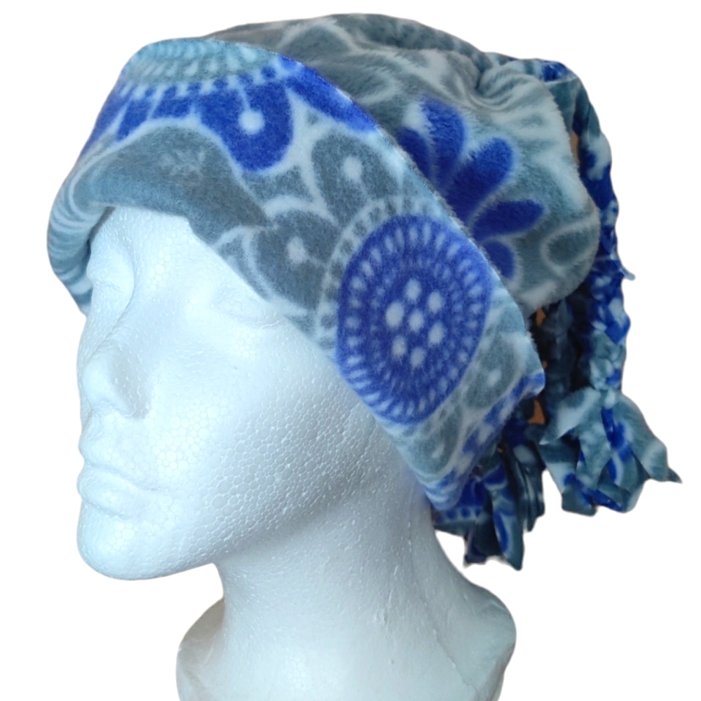 🗺️ Homemade Fleece Braided Dreadlocks Hat Scully Winter Cap, NEW!
